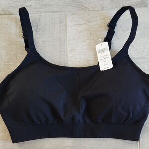 Women's Size L SOMA Black Seamless Sport Bra